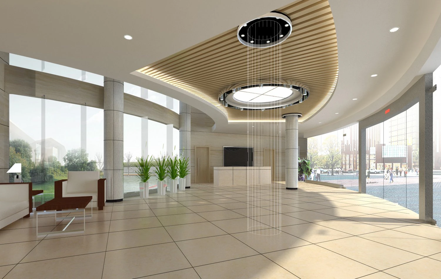 lobby space 198 3D Model .c4d .max .obj .3ds .fbx .stl .blend 