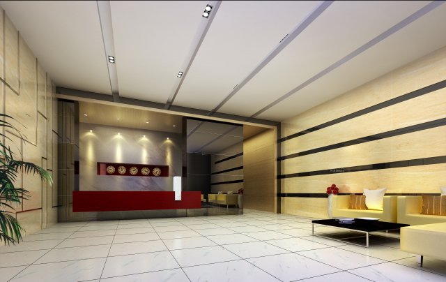 lobby space 203 3Dモデル .c4d .max .obj .3ds .fbx .stl .blend 