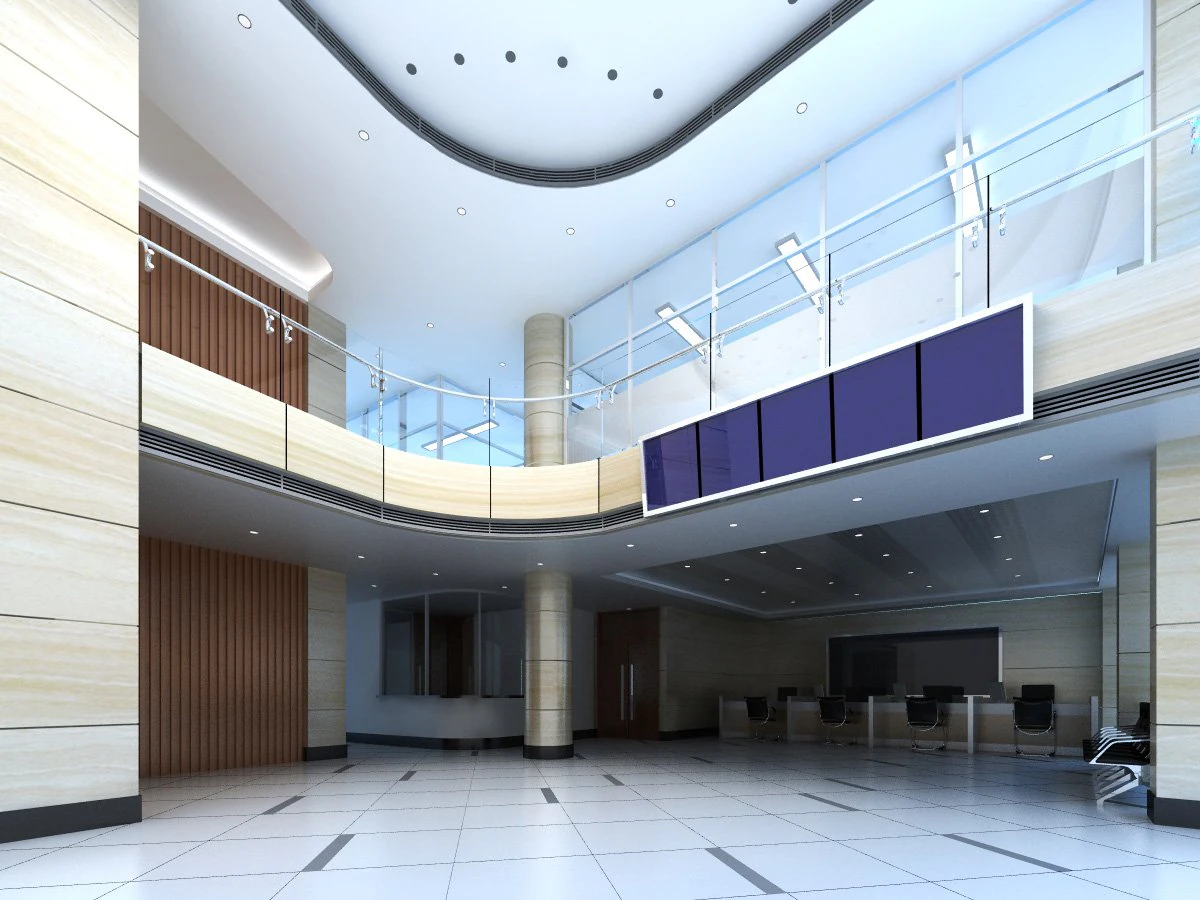 lobby space 194 3D Model .c4d .max .obj .3ds .fbx .stl .blend 