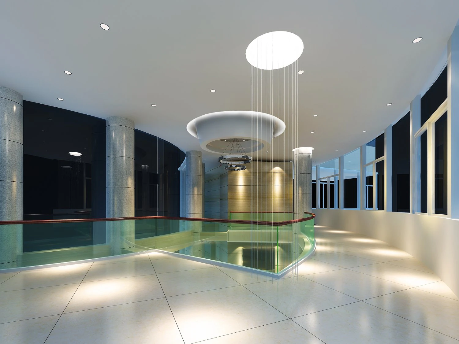 lobby space 200 3D Model .c4d .max .obj .3ds .fbx .stl .blend 