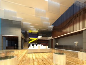 lobby space 208 Modello 3D