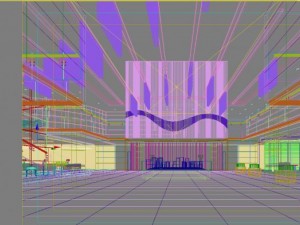 lobby space 208 Model 3D