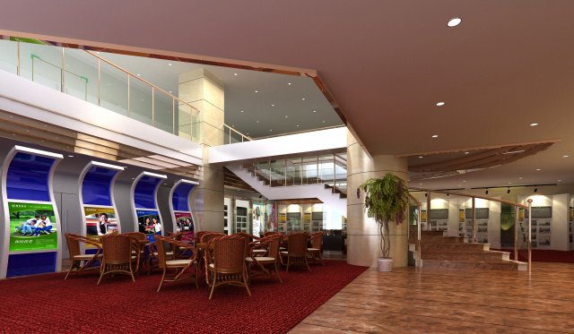 lobby space 196 Modelo 3D .c4d .max .obj .3ds .fbx .stl .blend 