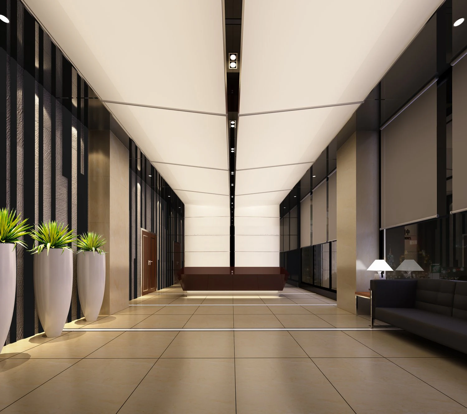 lobby space 205 3D Model .c4d .max .obj .3ds .fbx .stl .blend 