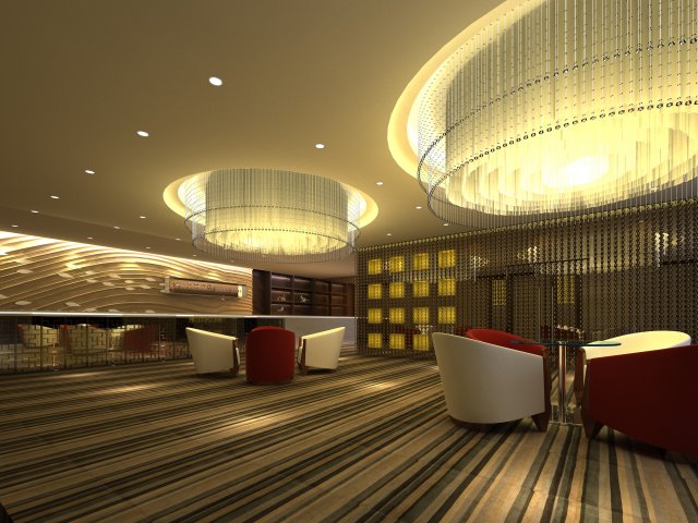 lobby space 209 3D 模型 .c4d .max .obj .3ds .fbx .stl .blend