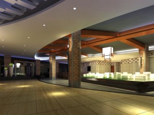 lobby space 218 Modello 3D