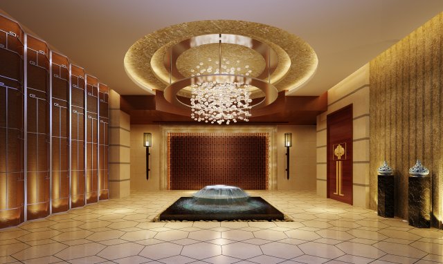 lobby space 212 Modello 3D .c4d .max .obj .3ds .fbx .stl .blend 