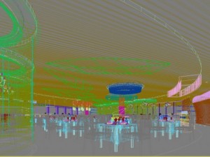 lobby space 215 Model 3D
