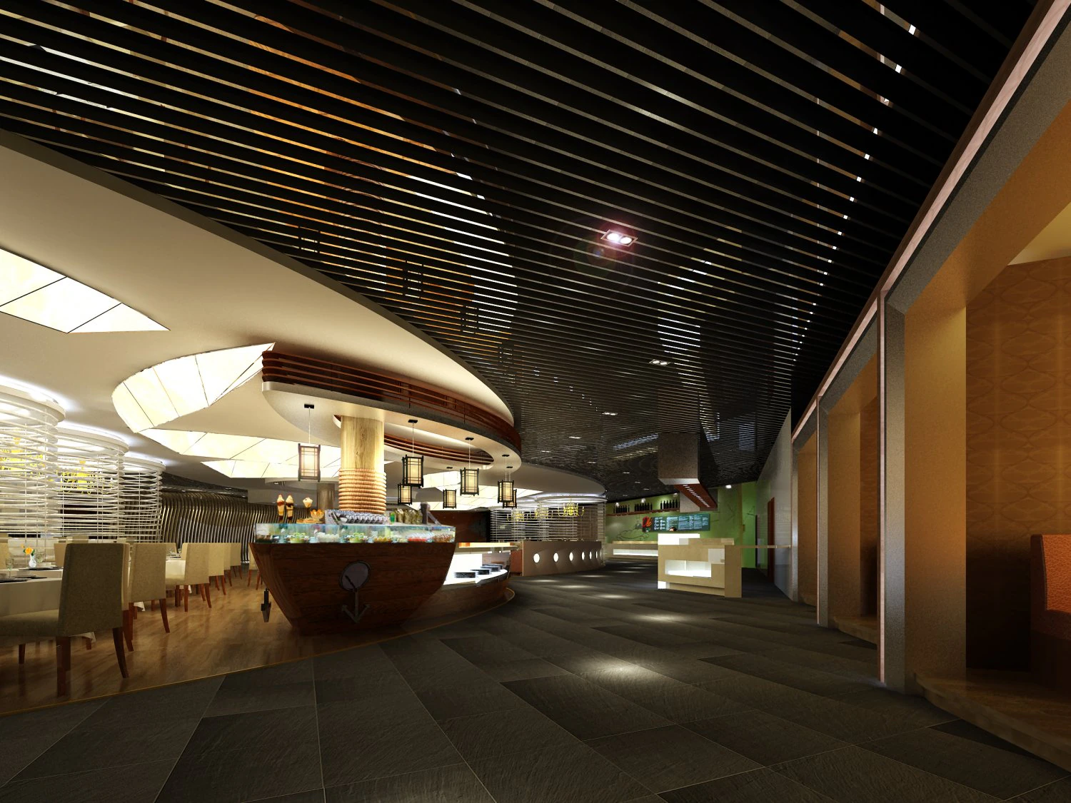 lobby space 214 3D Model .c4d .max .obj .3ds .fbx .stl .blend 