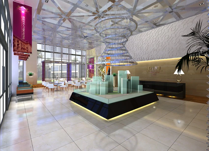 lobby space 220 3D Model .c4d .max .obj .3ds .fbx .stl .blend 