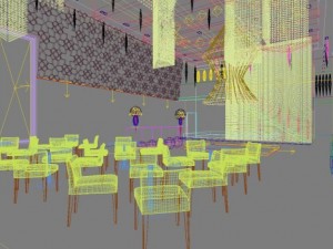 lobby space 220 Model 3D