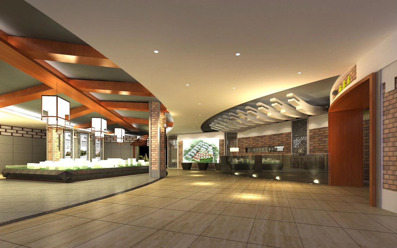 lobby space 219 3D Model .c4d .max .obj .3ds .fbx .stl .blend 