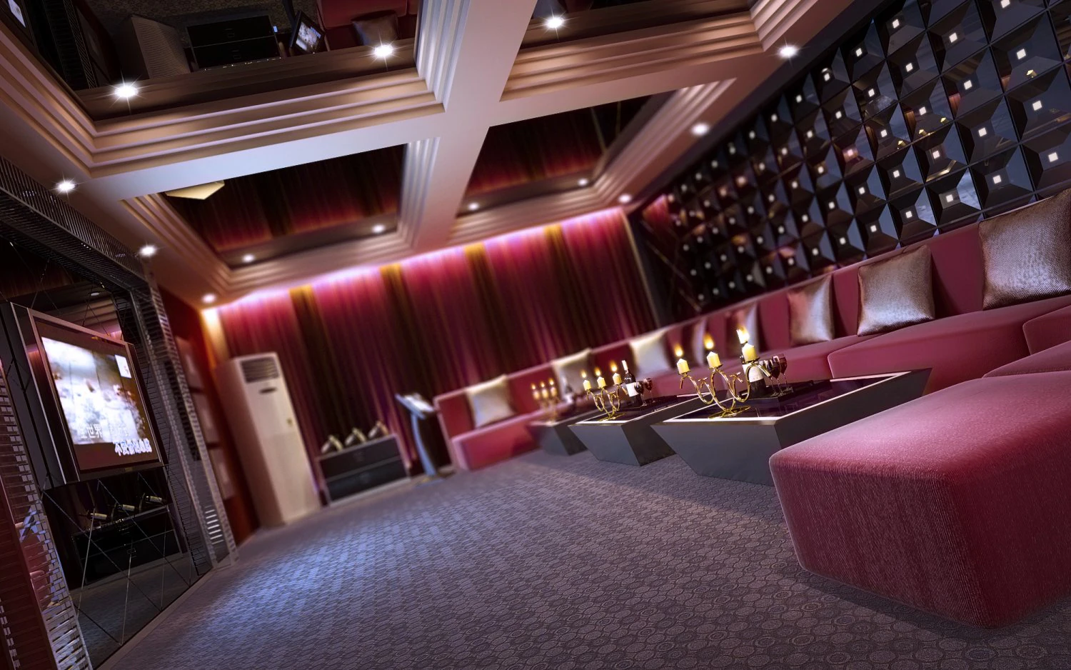 bar spaces 008 3D Model .c4d .max .obj .3ds .fbx .stl .blend 