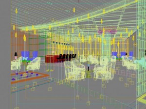 bar spaces 007 Model 3D