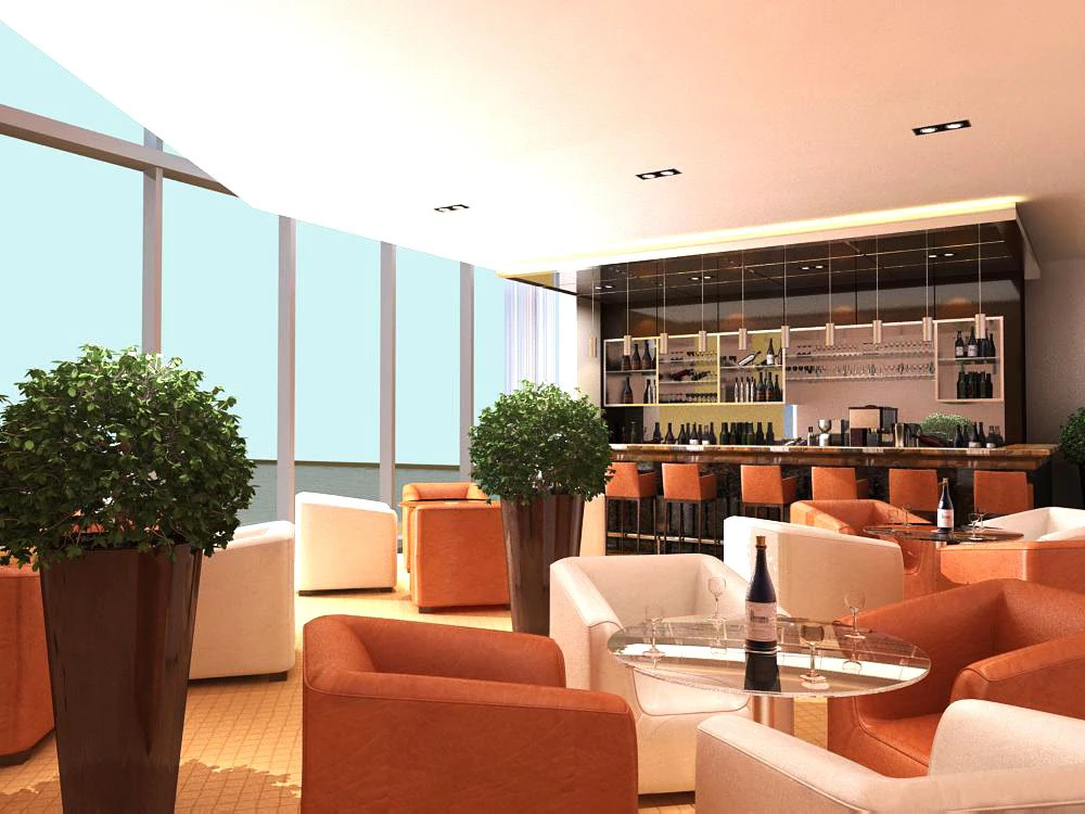 bar spaces 021 3D Model .c4d .max .obj .3ds .fbx .stl .blend