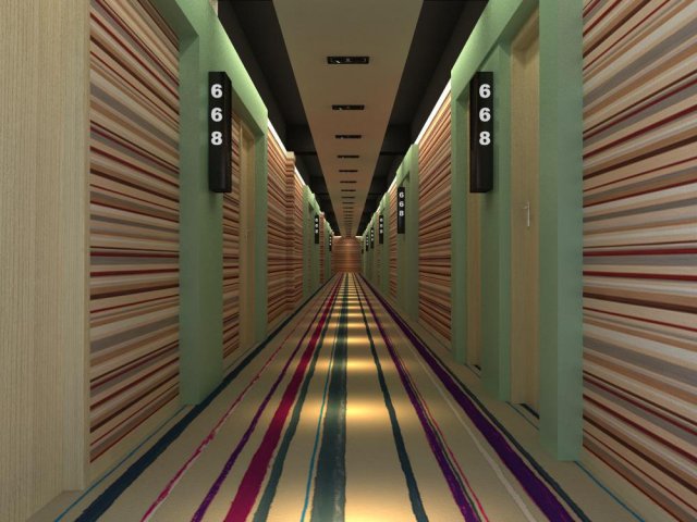 corridor spaces 015 Modelo 3D .c4d .max .obj .3ds .fbx .stl .blend 