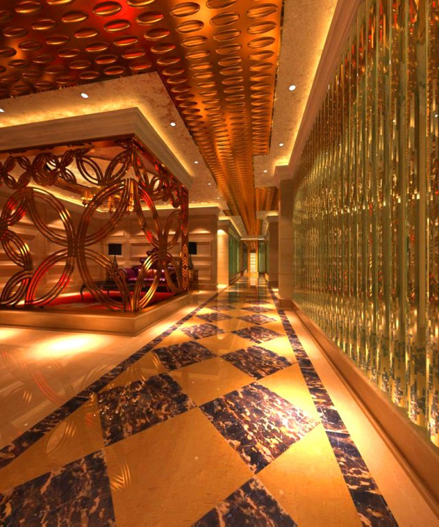 corridor spaces 014 3D 模型 .c4d .max .obj .3ds .fbx .stl .blend 