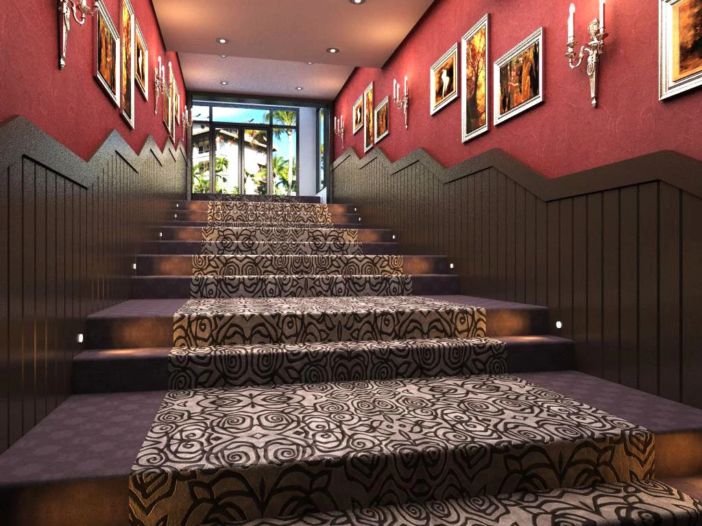 corridor spaces 016 3D Model .c4d .max .obj .3ds .fbx .stl .blend 