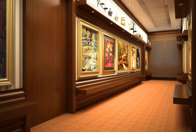 corridor spaces 017 Modelo 3D .c4d .max .obj .3ds .fbx .stl .blend 