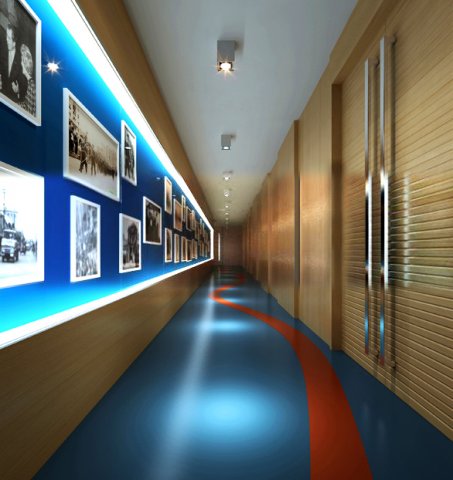 corridor spaces 032 3D Model .c4d .max .obj .3ds .fbx .stl .blend 