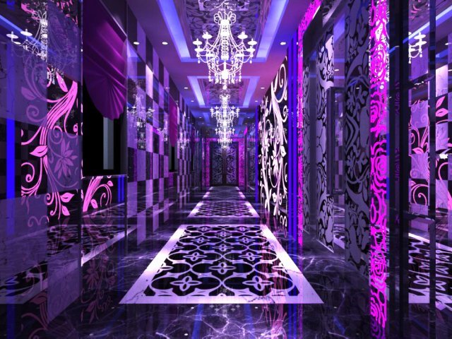 corridor spaces 038 3D Model .c4d .max .obj .3ds .fbx .stl .blend 