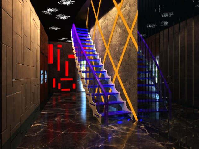 corridor spaces 033 3D 모델 .c4d .max .obj .3ds .fbx .stl .blend 