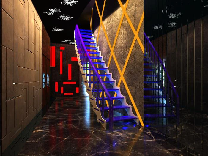 corridor spaces 033 3D Model .c4d .max .obj .3ds .fbx .stl .blend 