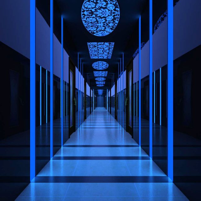 corridor spaces 035 3D Model .c4d .max .obj .3ds .fbx .stl .blend 