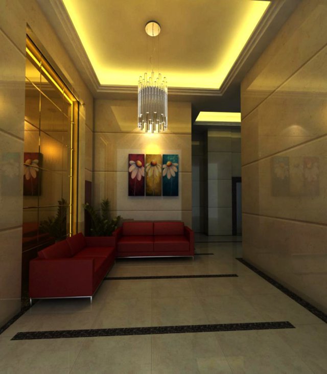 corridor spaces 045 3D मॉडल .c4d .max .obj .3ds .fbx .stl .blend 