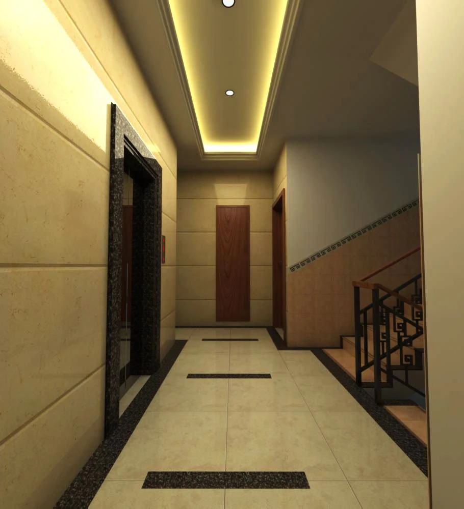 corridor spaces 044 3D Model .c4d .max .obj .3ds .fbx .stl .blend 