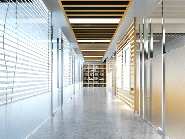 corridor spaces 036 Model 3D .c4d .max .obj .3ds .fbx .stl .blend 