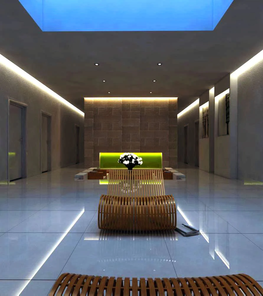 corridor spaces 049 3D Model .c4d .max .obj .3ds .fbx .stl .blend 