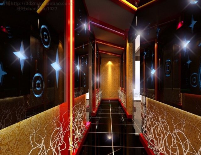 corridor spaces 053 3D Model .c4d .max .obj .3ds .fbx .stl .blend 