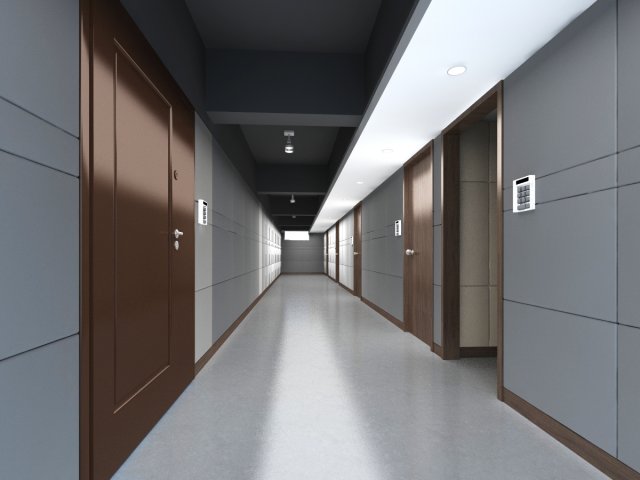 corridor spaces 065 Modelo 3D .c4d .max .obj .3ds .fbx .stl .blend