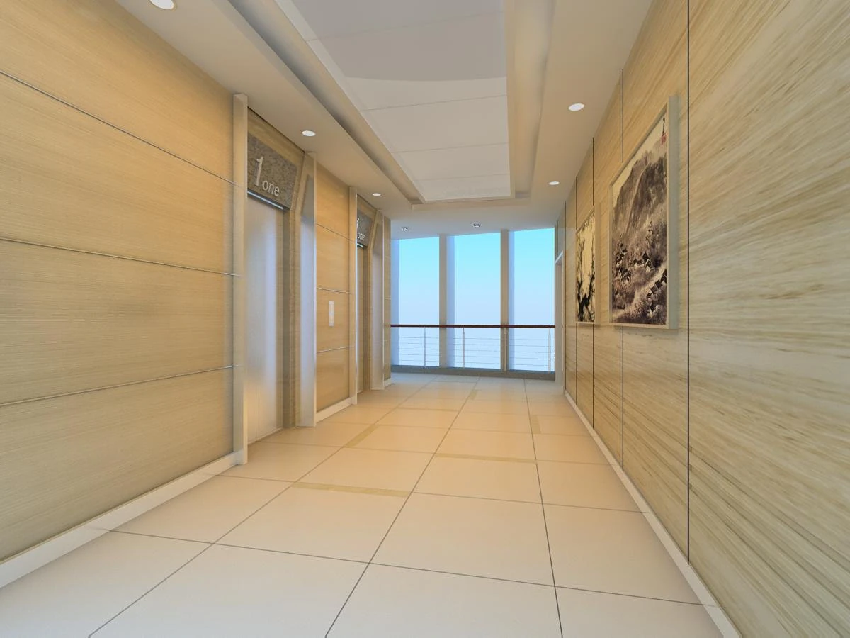 corridor spaces 058 3D Model .c4d .max .obj .3ds .fbx .stl .blend 