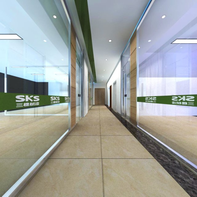 corridor spaces 055 Model 3D .c4d .max .obj .3ds .fbx .stl .blend 