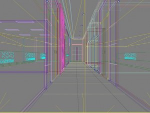 corridor spaces 055 Model 3D