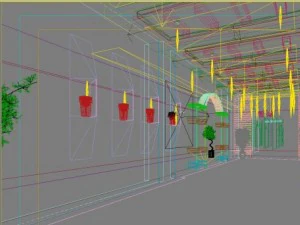 corridor spaces 052 3D Model
