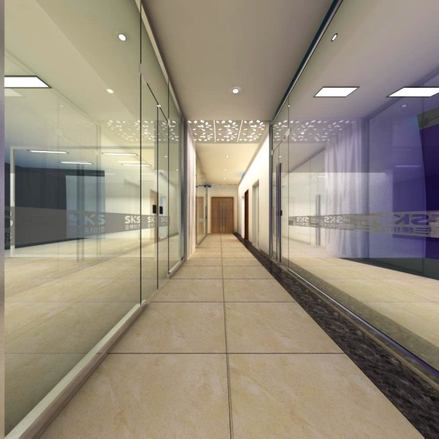 corridor spaces 054 3D 모델 .c4d .max .obj .3ds .fbx .stl .blend 