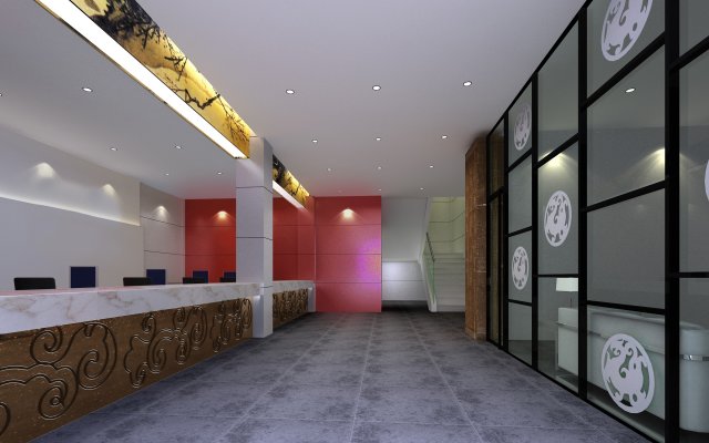 corridor spaces 060 3D Модель .c4d .max .obj .3ds .fbx .stl .blend 