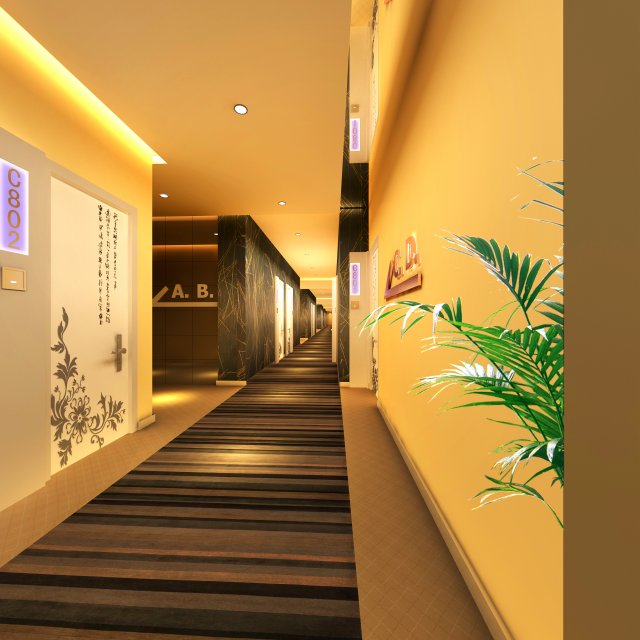 corridor spaces 077 Modèle 3D .c4d .max .obj .3ds .fbx .stl .blend 