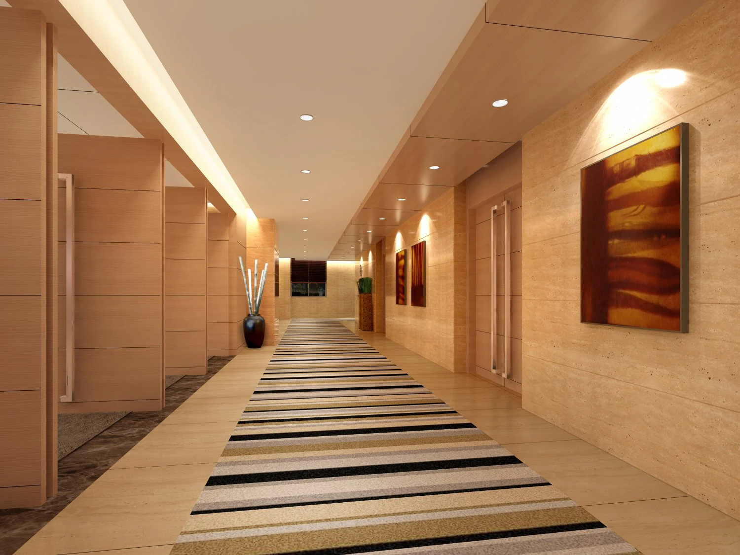 corridor spaces 080 3D Model .c4d .max .obj .3ds .fbx .stl .blend 