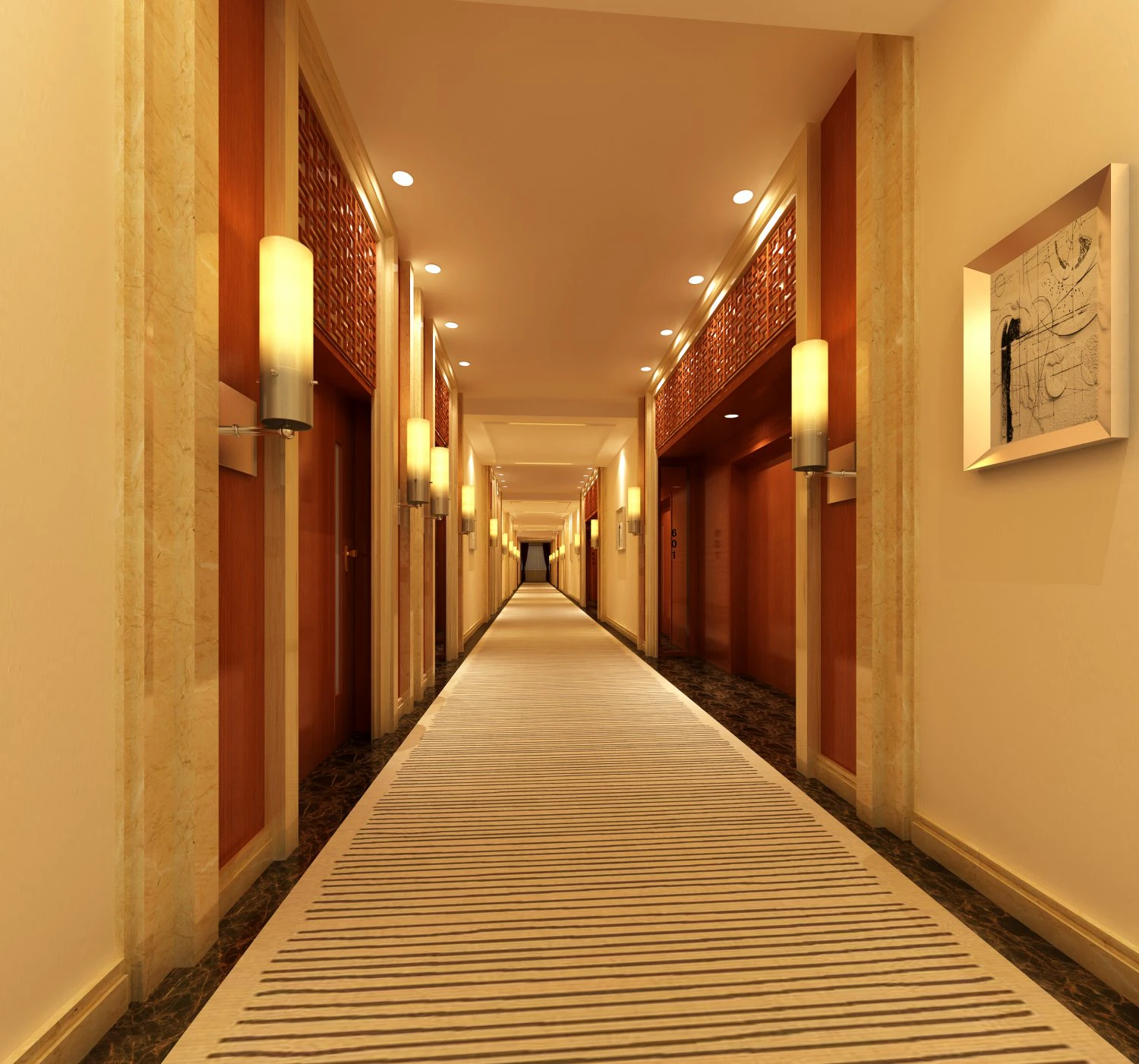corridor spaces 073 3D Model .c4d .max .obj .3ds .fbx .stl .blend