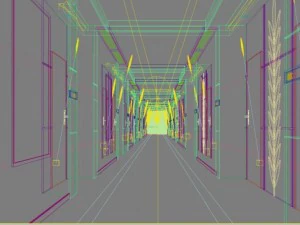 corridor spaces 076 3D Model