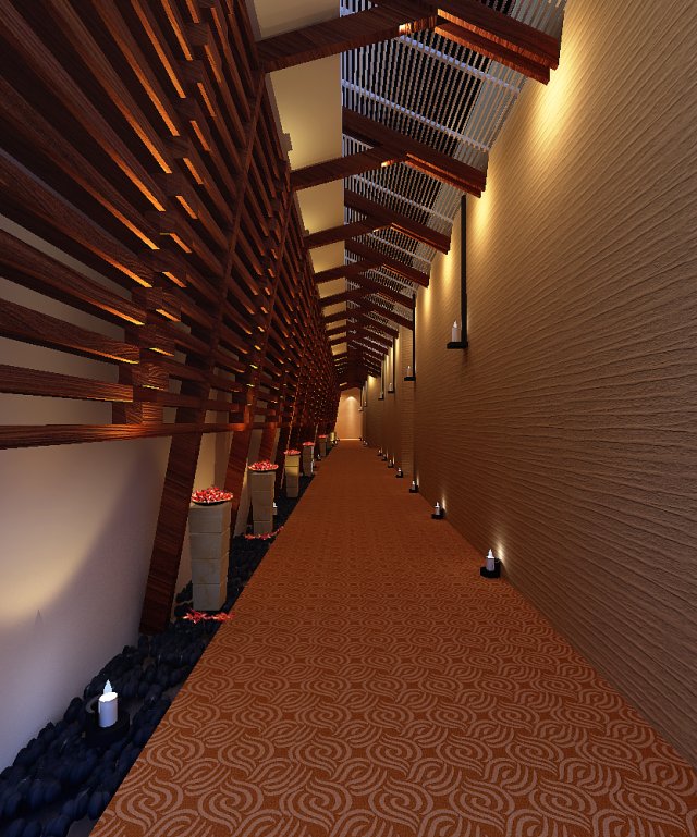 corridor spaces 067 3D Модель .c4d .max .obj .3ds .fbx .stl .blend 