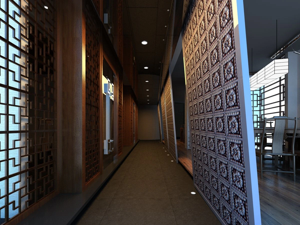 corridor spaces 074 3D Model .c4d .max .obj .3ds .fbx .stl .blend