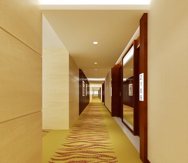 corridor spaces 071 3D Model .c4d .max .obj .3ds .fbx .stl .blend 