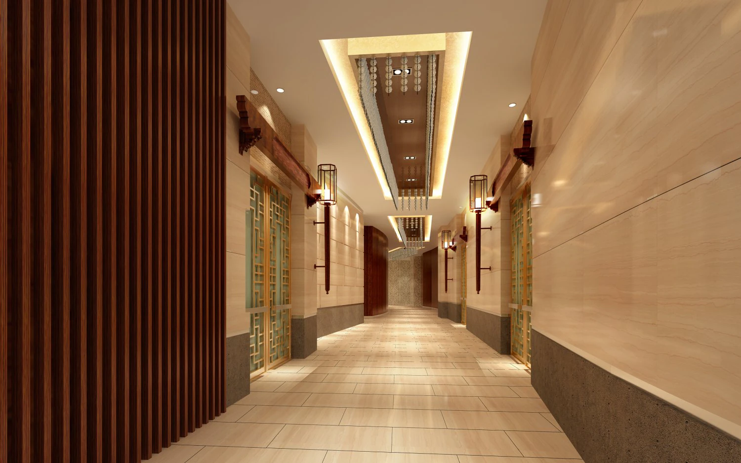 corridor spaces 079 3D Model .c4d .max .obj .3ds .fbx .stl .blend 
