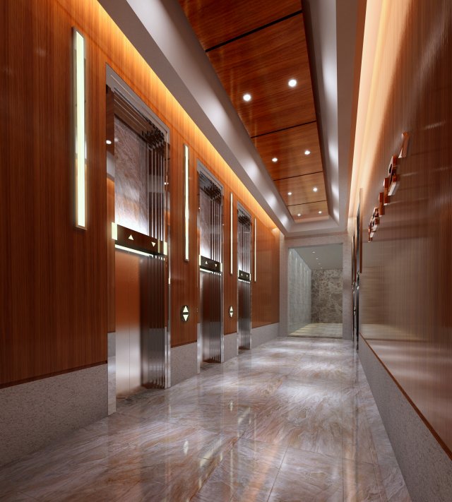 elevator spacese 004 3D 模型 .c4d .max .obj .3ds .fbx .stl .blend 