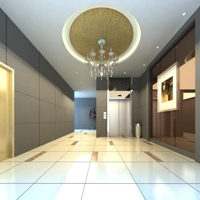 elevator spacese 037 3D 模型 .c4d .max .obj .3ds .fbx .stl .blend 